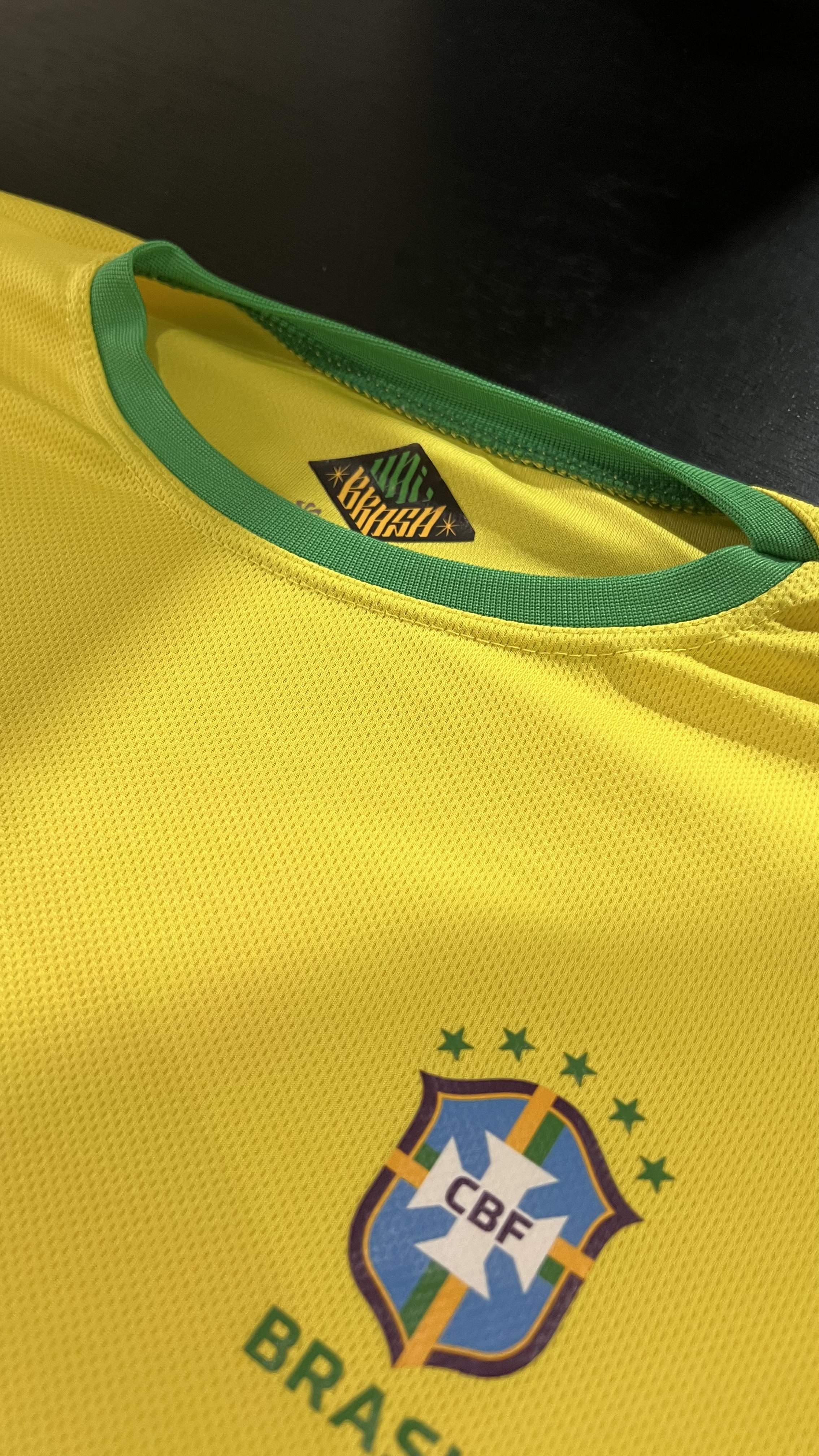 Camiseta oficial do Brasil em algodão premium